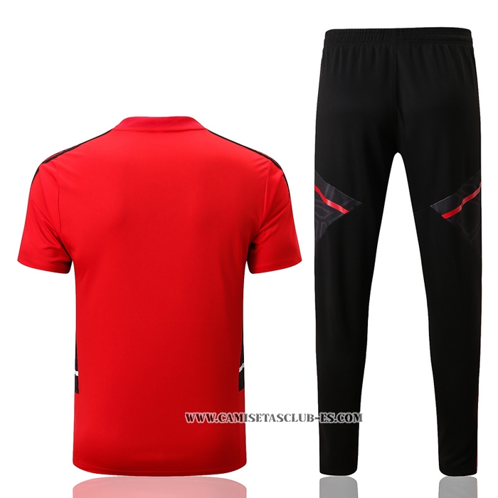 Chandal del Manchester United 22-23 Manga Corta Rojo